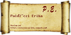 Palóczi Erika névjegykártya